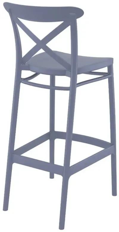 Compamia Cross Bar Stool Dark Gray