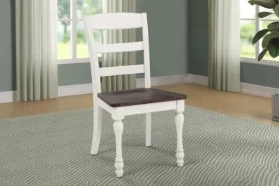 Coaster Madelyn Wood Dining Side Chair Coastal White