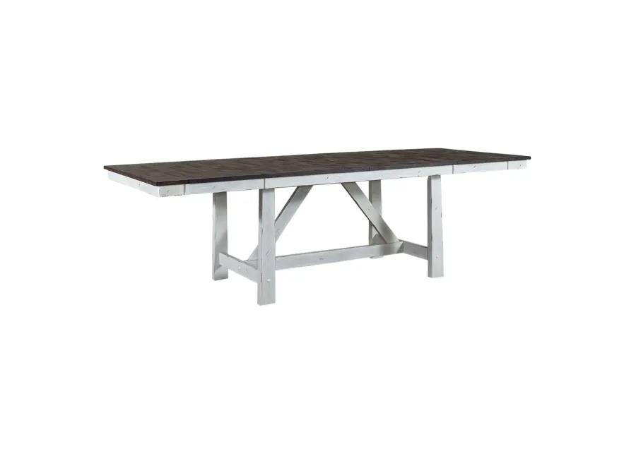 7 PIECE TRESTLE TABLE SET - WINDSOR