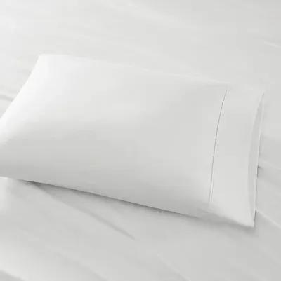 MADISON PARK CALIFORNIA KING WHITE 600 THREAD COUNT 100% PIMA COTTON SATEEN SHEET SET