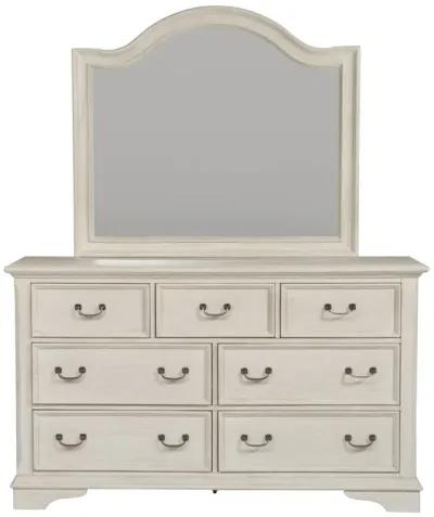 Complete Queen Bedroom Set - Panel Bed, Dresser & Mirror - Bayside