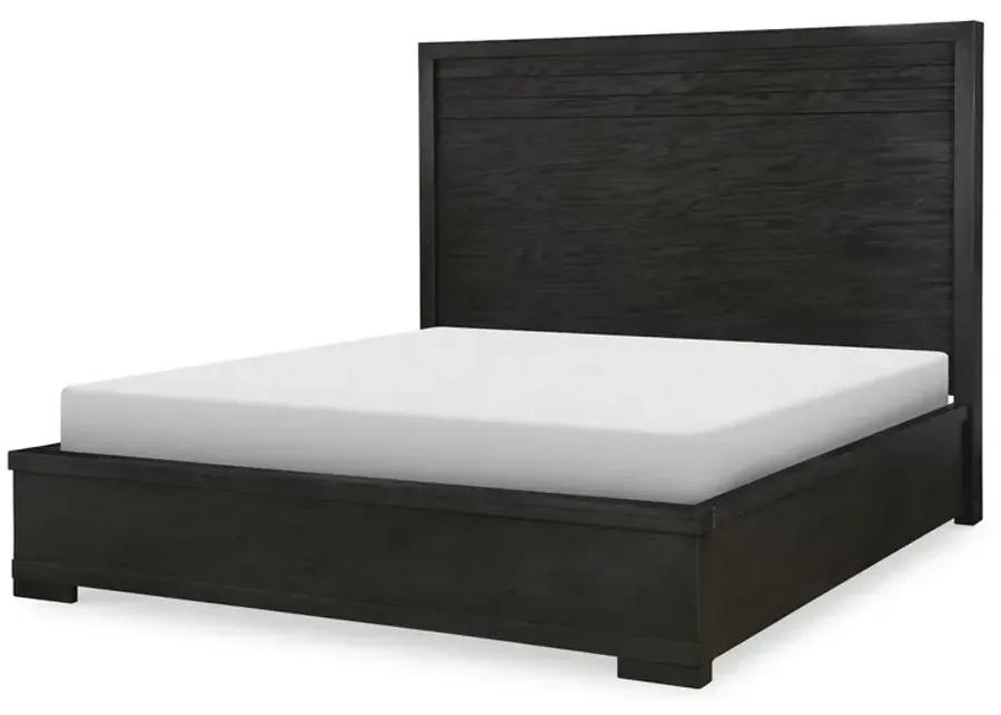 COMPLETE PANEL BED QUEEN DARK OAK FINISH - WESTWOOD DARK