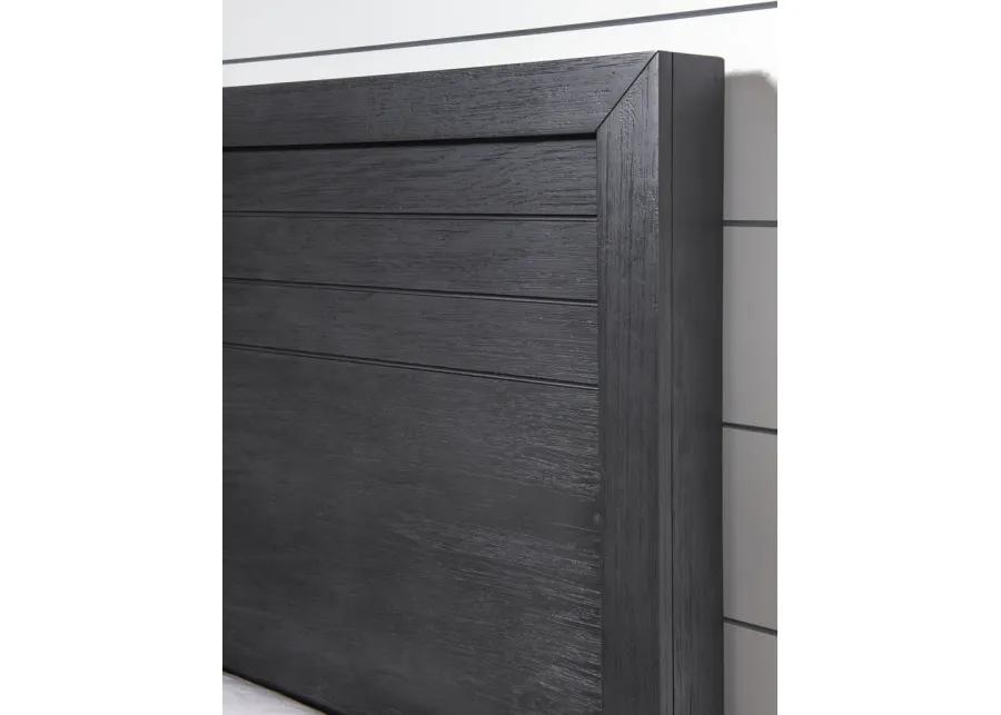 COMPLETE PANEL BED QUEEN DARK OAK FINISH - WESTWOOD DARK