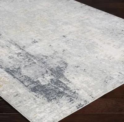 Uttermost Paoli Charcoal/Light Gray/Mustard/Off-White 8 X 10 Area Rug