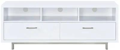 Coaster Casey 2-Drawer Engineered Wood 60 Inch TV Stand White