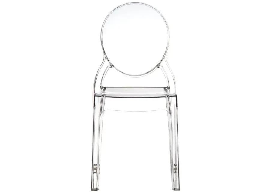 ELIZABETH POLYCARBONATE DINING CHAIR TRANSPARENT CLEAR