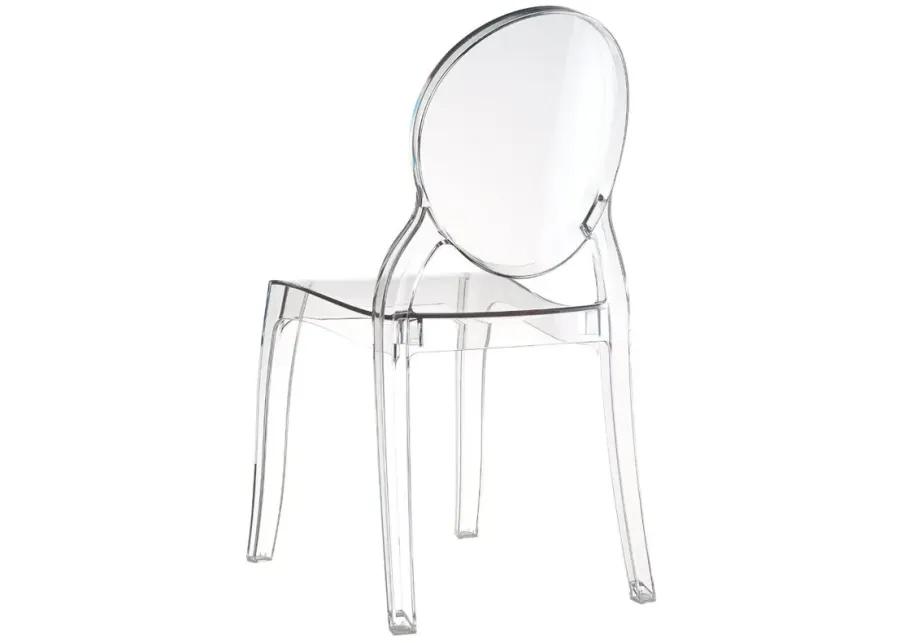 ELIZABETH POLYCARBONATE DINING CHAIR TRANSPARENT CLEAR