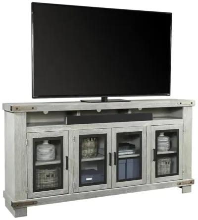 Aspenhome Sawyer Lighthouse Grey 78 Inch Highboy TV Stand Console