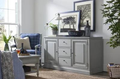 Universal Summer Hill French Gray Entertainment TV Console