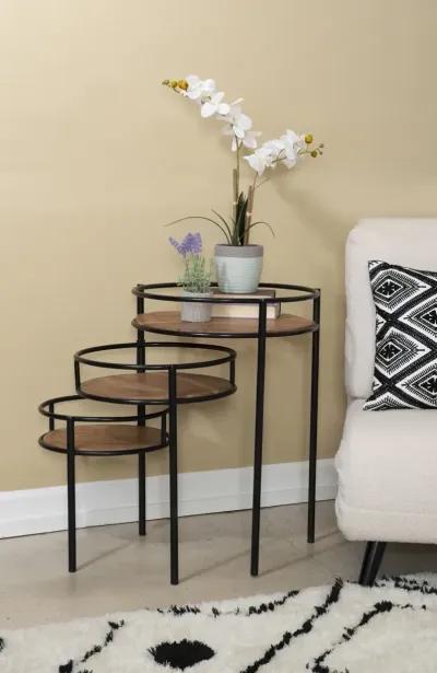 Powell Collis 3-Tiered Plant Stand Side Table