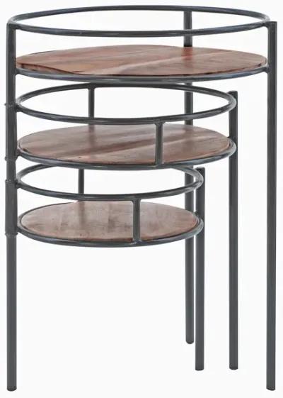 Powell Collis 3-Tiered Plant Stand Side Table