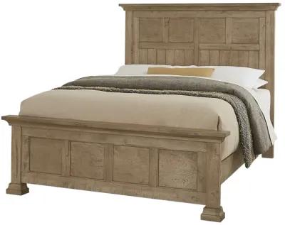 Vaughan-Bassett Carlisle Warm Natural Window Pane King Headboard