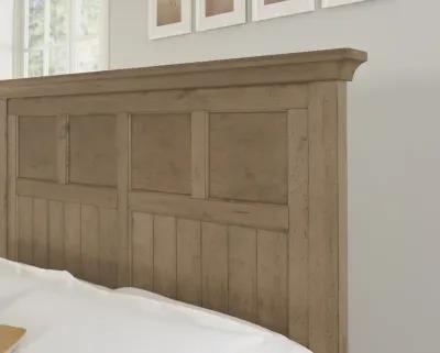 Vaughan-Bassett Carlisle Warm Natural Window Pane King Headboard