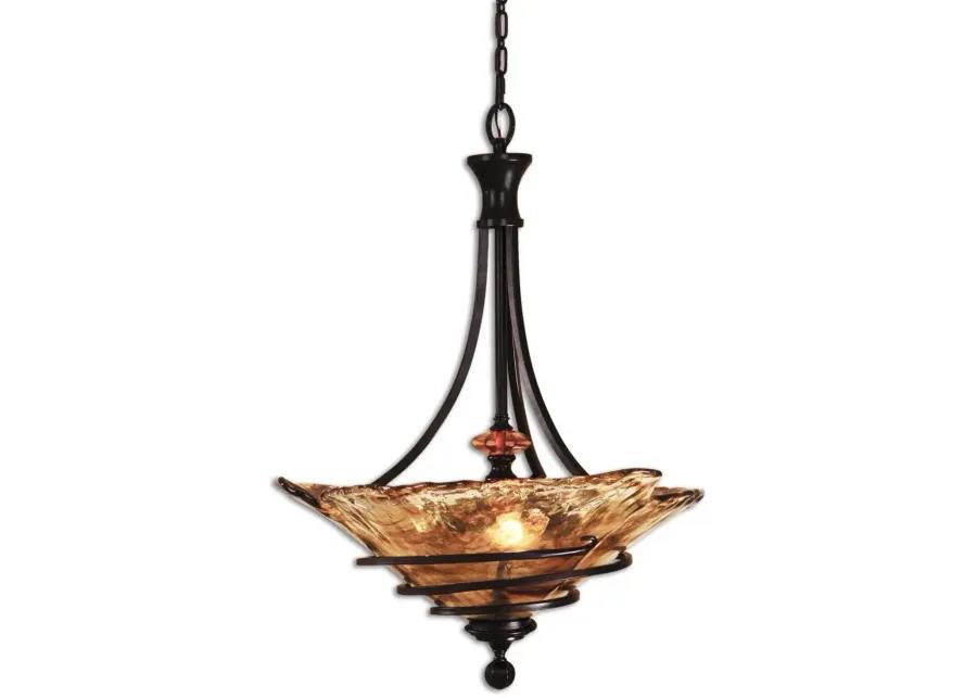 VITALIA OIL RUBBED BRONZE 3-LIGHT PENDANT