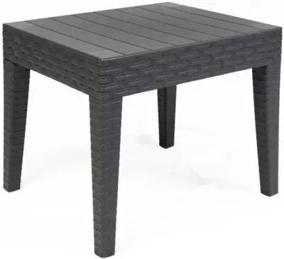 OUTDOOR ALASKA END TABLE IN ANTRHACITE