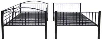 Coaster Anson Twin Over Twin Bunk Bed Gunmetal