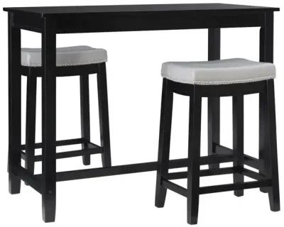 Claridge 3-Piece Counter Set - Black Grey