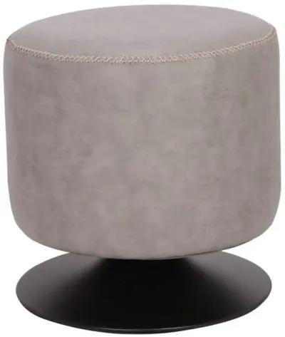 Chintaly Round Vintage Upholstered Ottoman