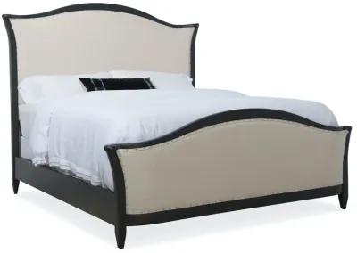 CIAO BELLA CALIFORNIA KING UPHOLSTERED BED BLACK