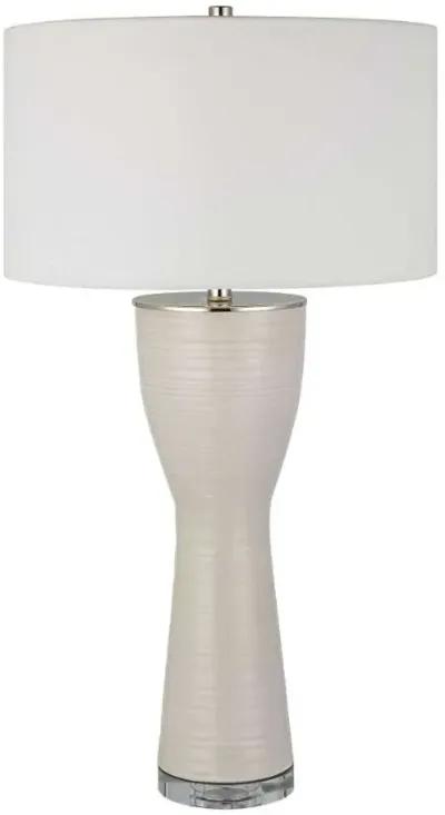 Uttermost Amphora Off-White/White Glaze Table Lamp