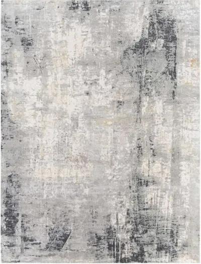 PAOLI CHARCOAL/LIGHT GRAY/MUSTARD/OFF-WHITE 5 X 8 AREA RUG