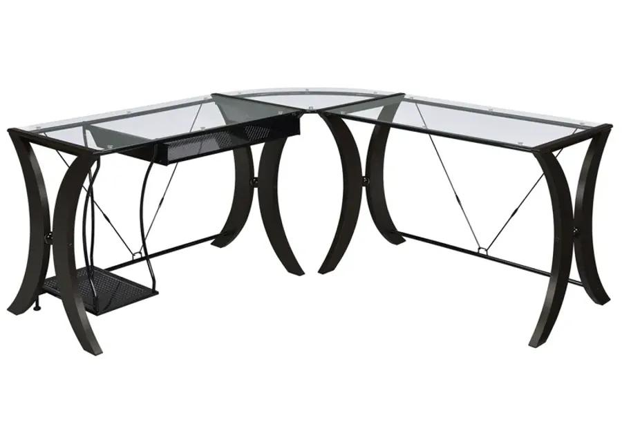 MONTEREY 3 PIECE DESK SET CAPPUCCINO