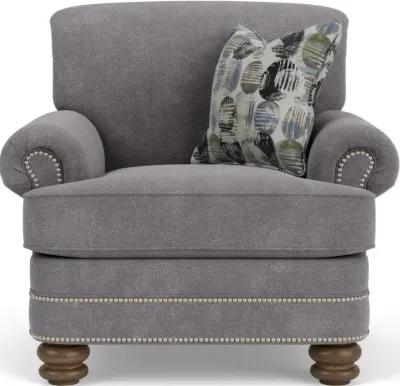 Flexsteel Bay Bridge Gray Fabric Charcoal Chair