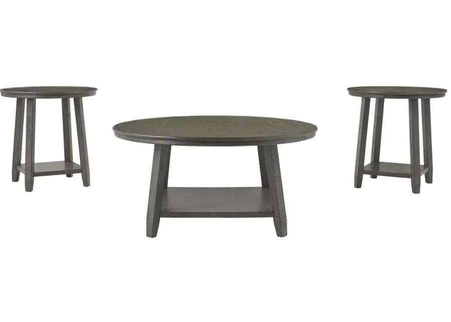 CAITBROOK TABLE (SET OF 3) GRAY SIGNATURE DESIGN