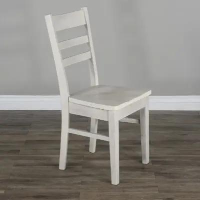 Sunny Designs Bayside Marble White Ladderback Dining Chair