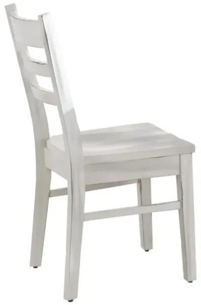 Sunny Designs Bayside Marble White Ladderback Dining Chair