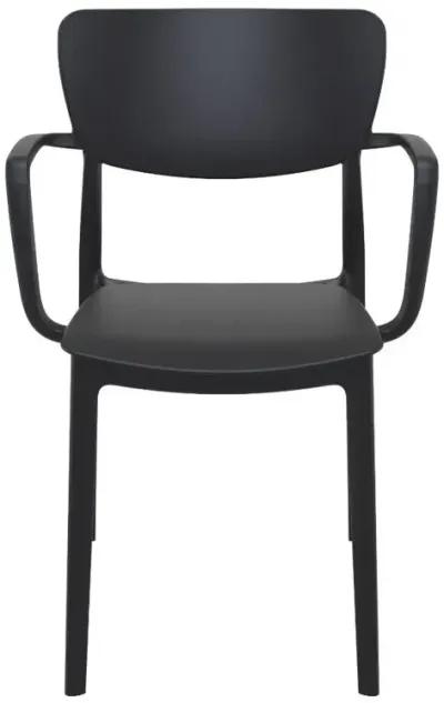 Compamia Lisa Outdoor Dining Arm Chair Black