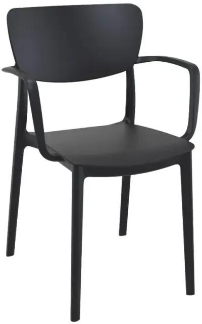 Compamia Lisa Outdoor Dining Arm Chair Black