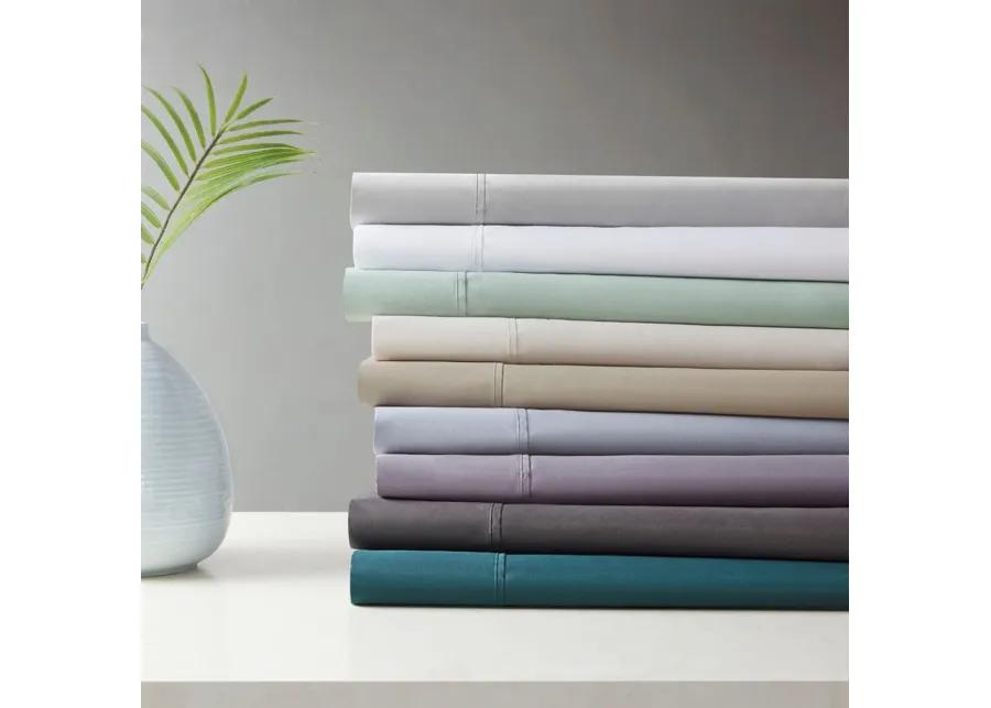 BEAUTYREST QUEEN GREY 600 THREAD COUNT COOLING COTTON BLEND SHEET SET