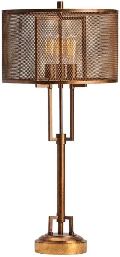 Crestview Winchester Copper & Iron Table Lamp