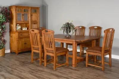 Sunny Designs Sedona Rustic Oak 72-96 Inch Extension Dining Table