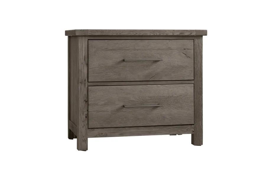 2 DRAWER NIGHTSTAND - MYSTIC GREY