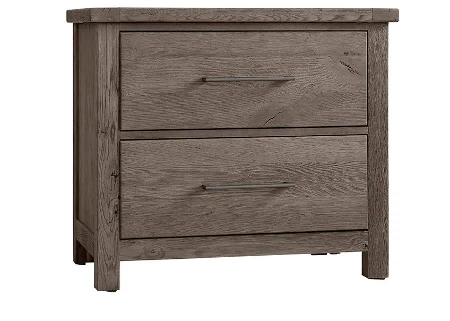 2 DRAWER NIGHTSTAND - MYSTIC GREY