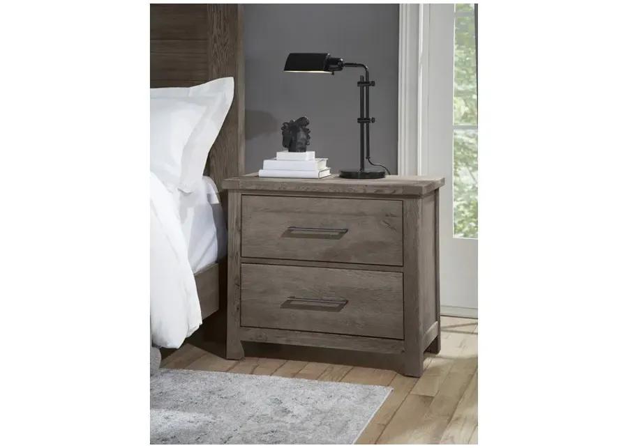 2 DRAWER NIGHTSTAND - MYSTIC GREY