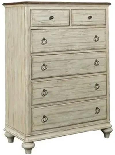 Kincaid Weatherford Cornsilk Hamilton 6-Drawer Chest