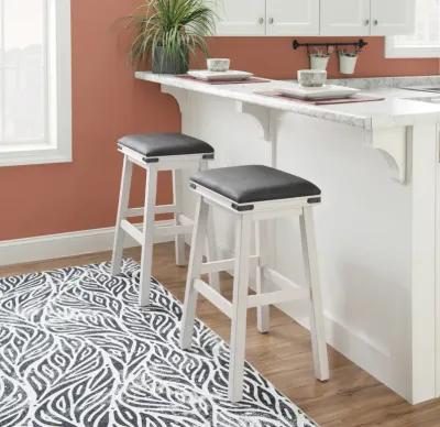 Powell Serrano Bar Stool White