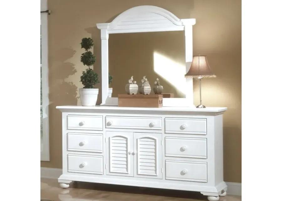 COTTAGE TRADITIONS CLEAN WHITE FINISH WHITE TRIPLE DRESSER