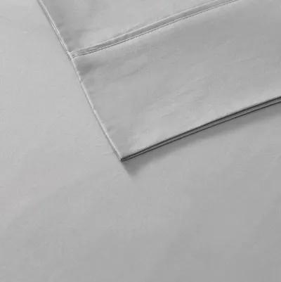 Olliix Madison Park King Light Grey 600 Thread Count 100% Pima Cotton Sateen Sheet Set