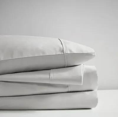 Olliix Madison Park King Light Grey 600 Thread Count 100% Pima Cotton Sateen Sheet Set