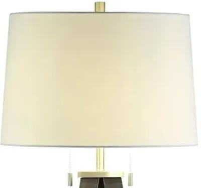 Crestview Lennon Bronze & Antique Brass Floor Lamp