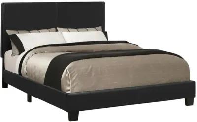 Coaster Mauve Upholstered Queen Panel Bed Black