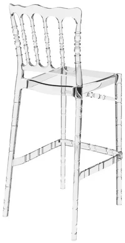 Compamia Opera Polycarbonate Bar Stool Transparent Clear