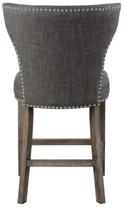 Uttermost Arnaud Charcoal Counter-Height Stool