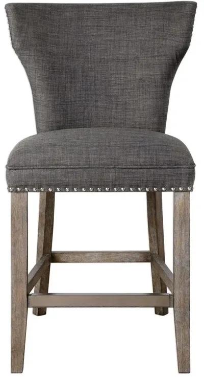 Uttermost Arnaud Charcoal Counter-Height Stool