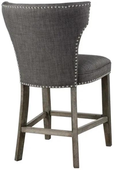 Uttermost Arnaud Charcoal Counter-Height Stool