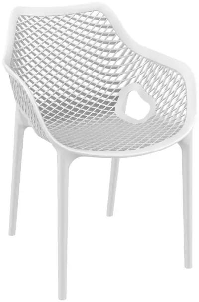 Compamia Air XL Outdoor Dining Arm Chair White